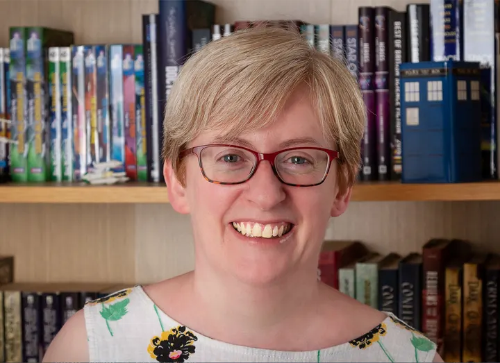 Una McCormack with some of her favourite books
